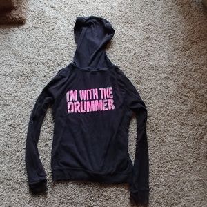 Sold 'I'm with the drummer' Pearl Drums hoodie